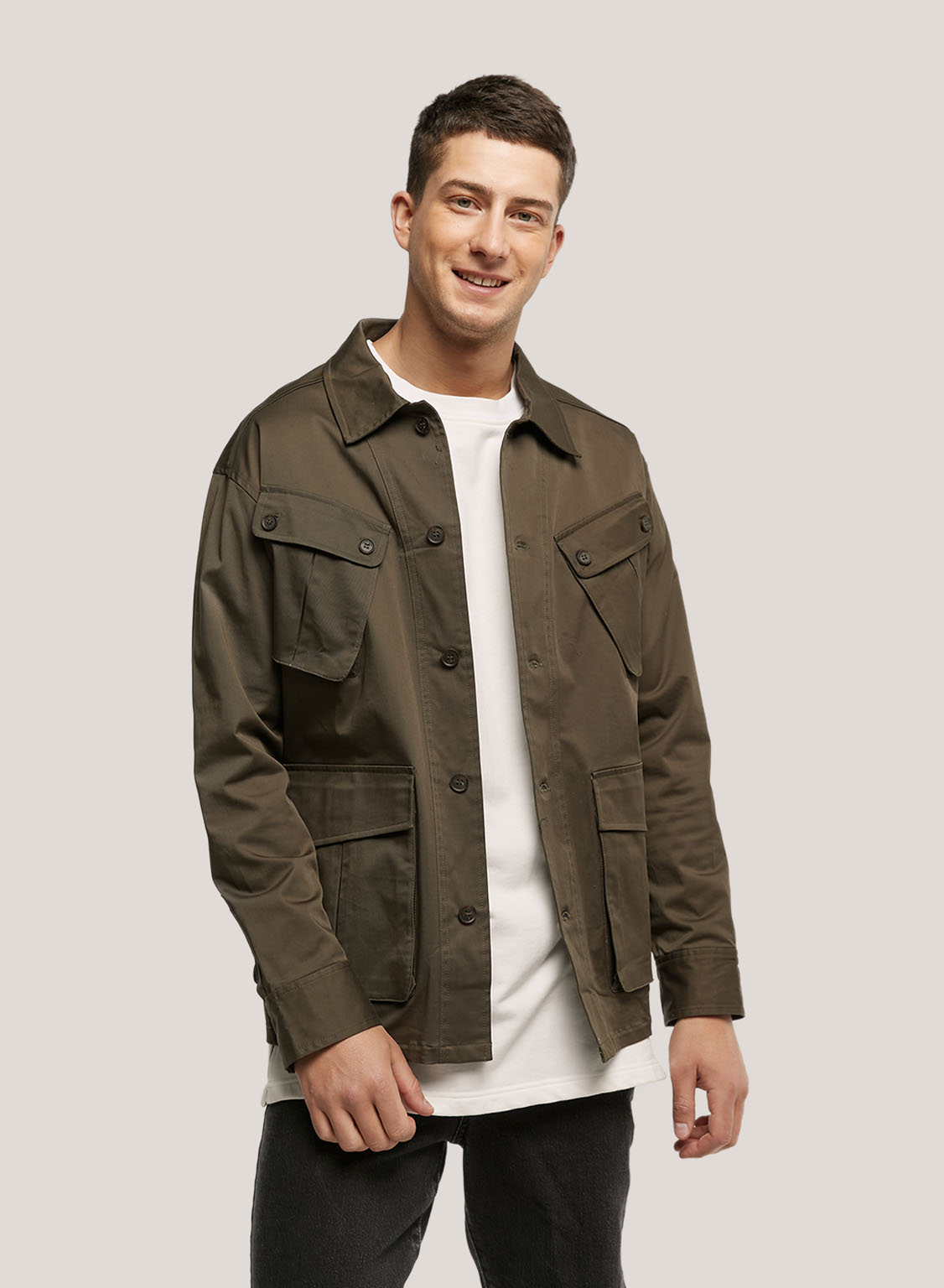 Cotton Lightweight Multi Pocket Jacket
