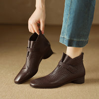 Vintage Leather Ankle Boots