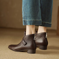 Vintage Leather Ankle Boots