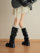 Women's Slouchy Stacked Knee - High Boots