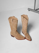 Retro Versatile Slouchy Western Cowboy Boots