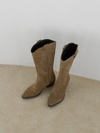 Retro Versatile Slouchy Western Cowboy Boots