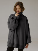 Whisper Oversized Turtleneck Sweatshirt