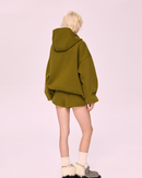 Green Oversized Hoodie with Kangaroo Pocket
