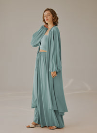 Flowy Open-Front Cardigan