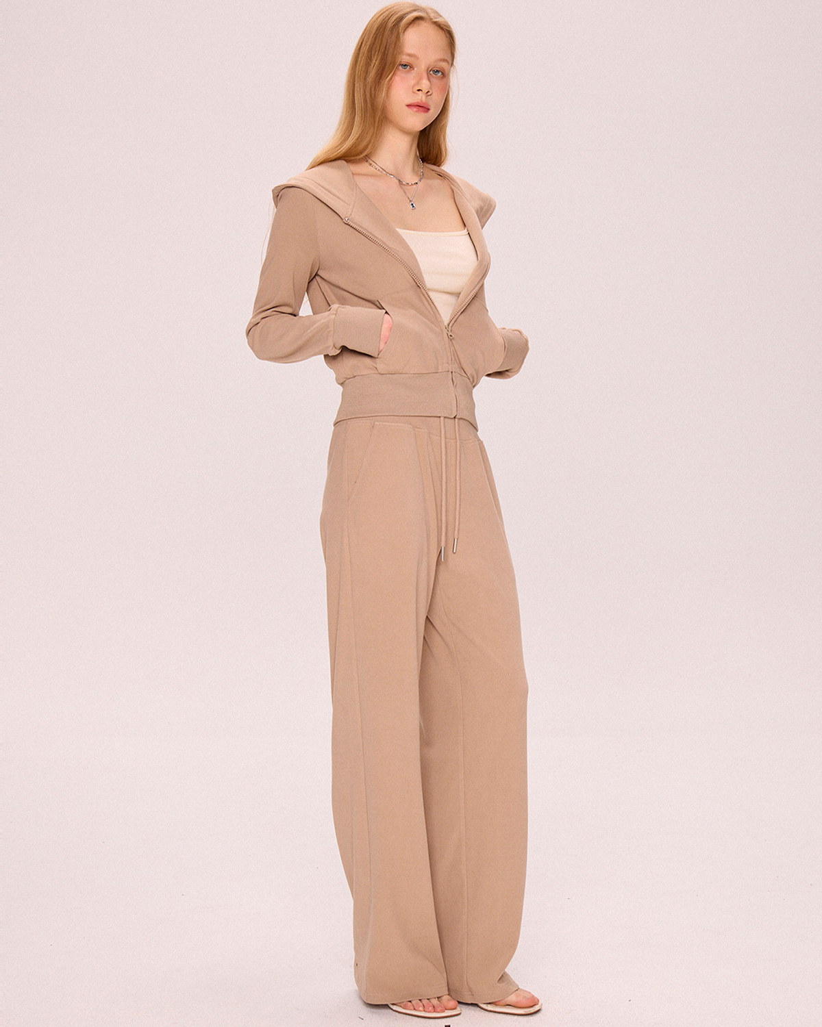 Women's Athletic Ribbed Knit 2-Piece Set