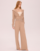 Women's Athletic Ribbed Knit 2-Piece Set