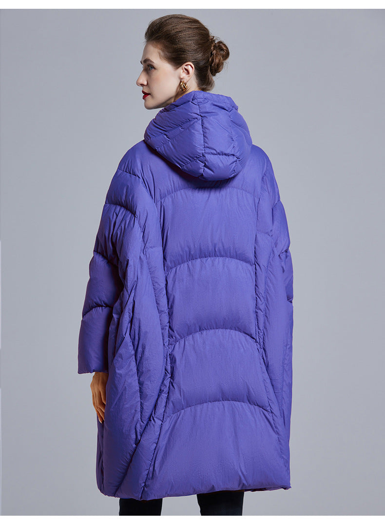 Long Puff-Style Down Jacket