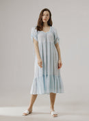Ruffle Tiered Cotton Dress
