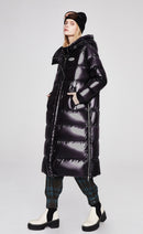 Medium-length Shiny Puffer Coat