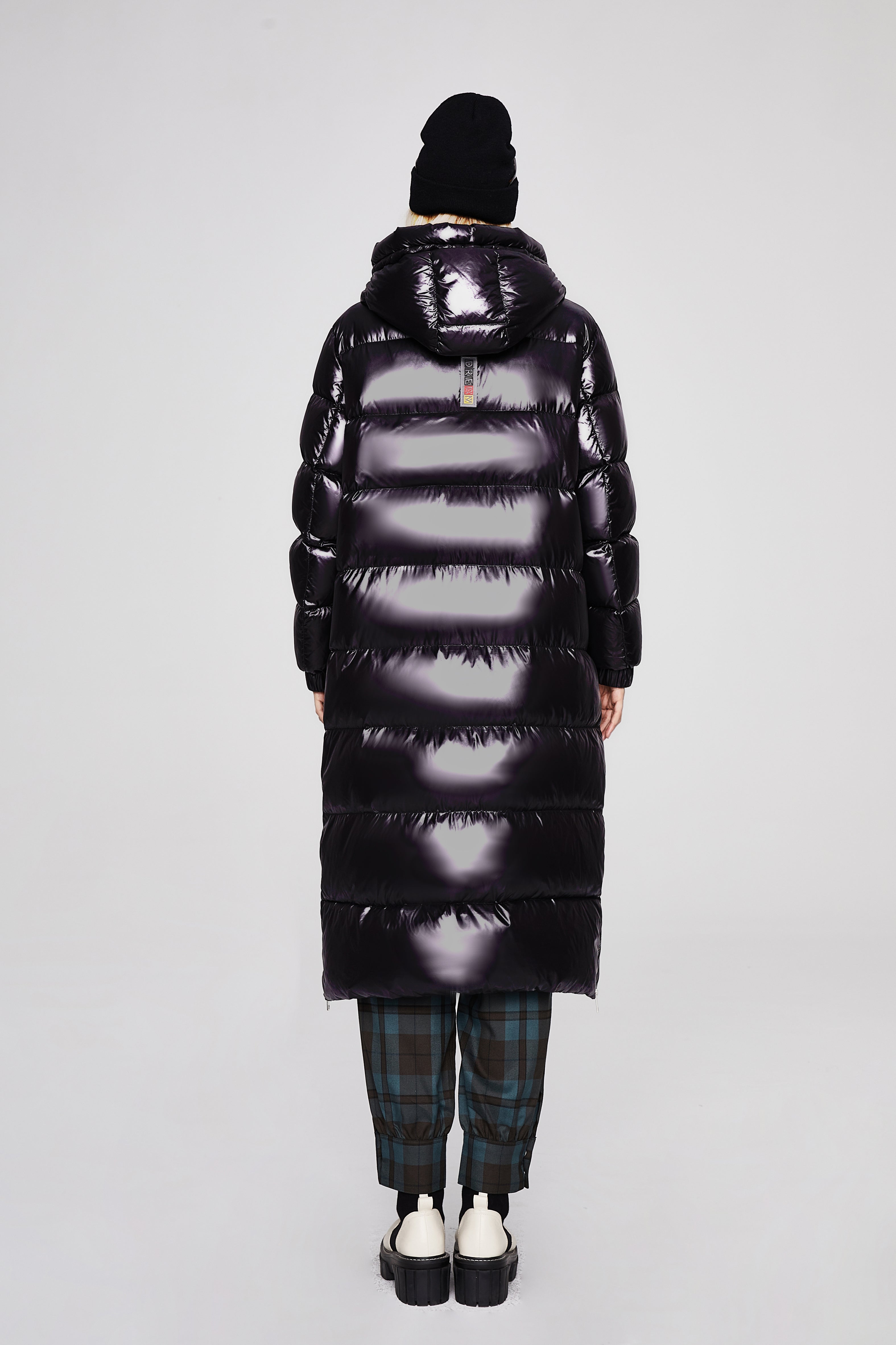 Medium-length Shiny Puffer Coat