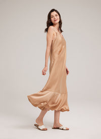 Slip Fishtail Midi Dress