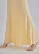 Gold Confetti Halterneck Midi Silk Dress