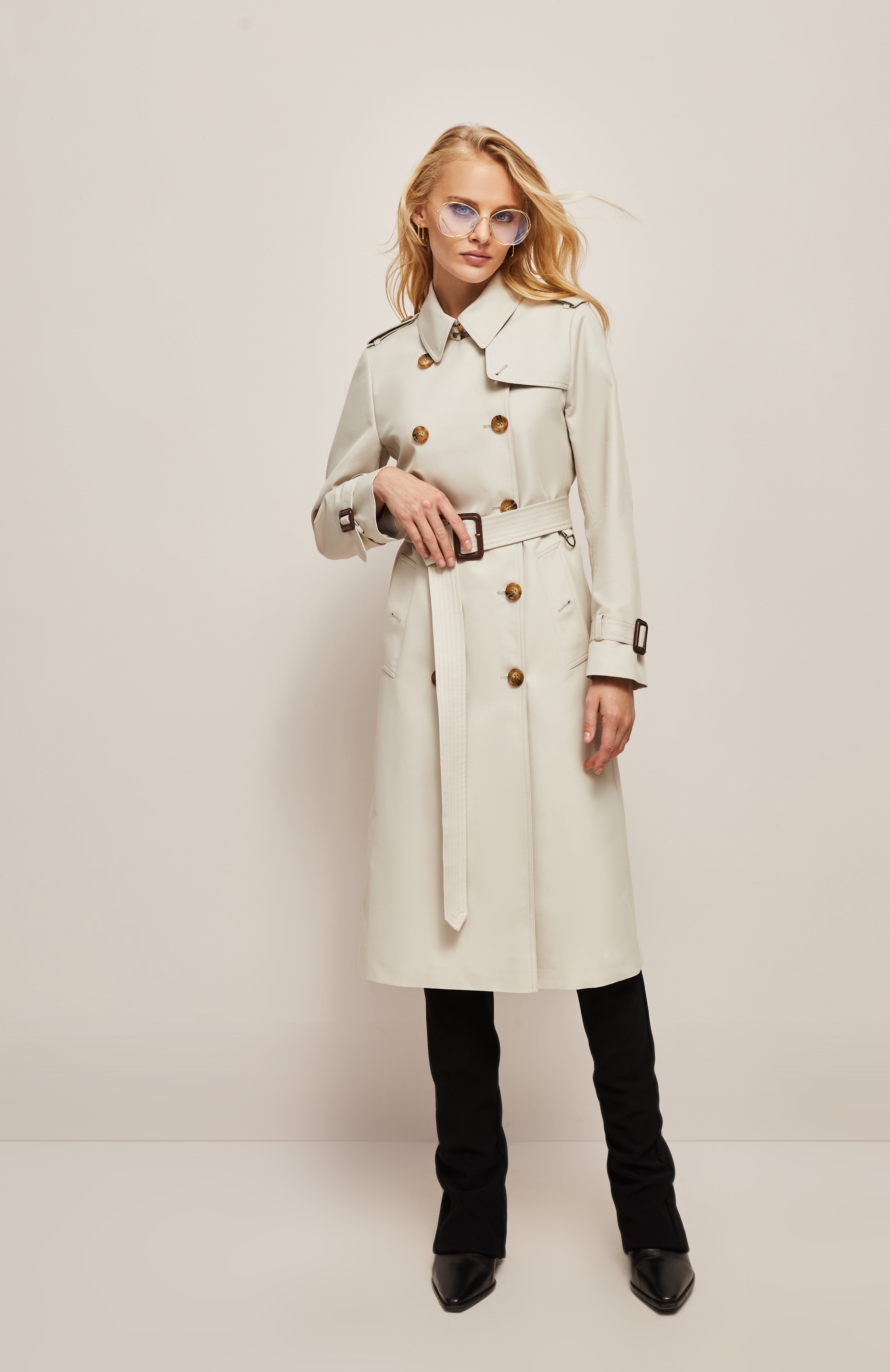 Waist-length Trench Coat