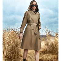 Medium-length Draped Coat