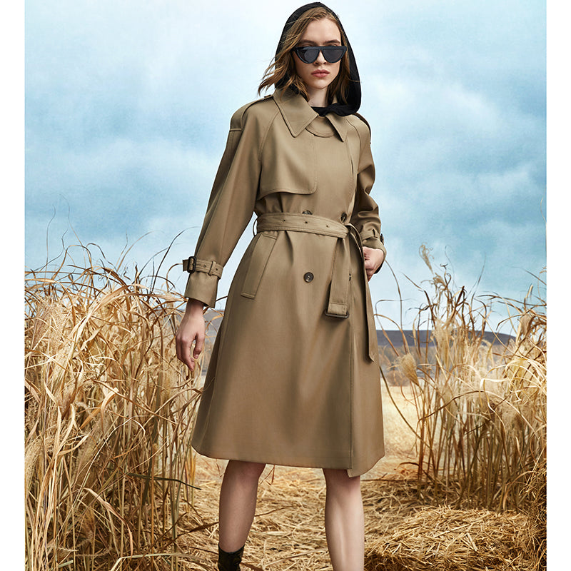 Medium-length Draped Coat