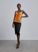 Cowl-Neck Silk Camisole