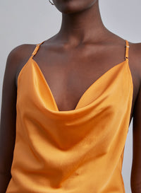 Cowl-Neck Silk Camisole