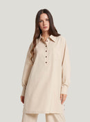 Wool Blend Long-Sleeve Shirt