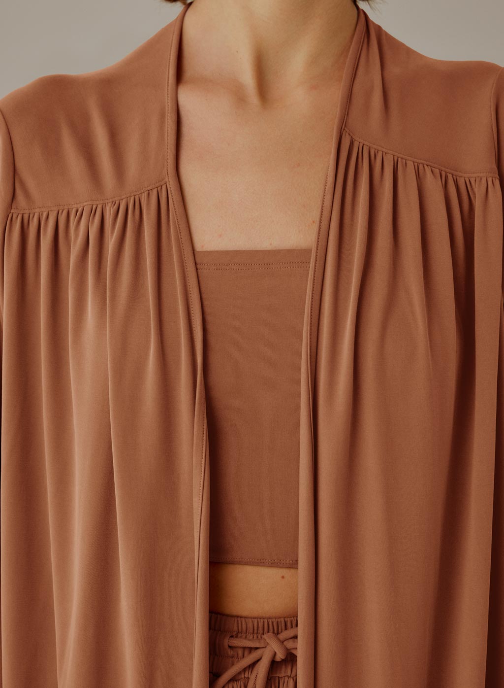 Flowy Open-Front Cardigan