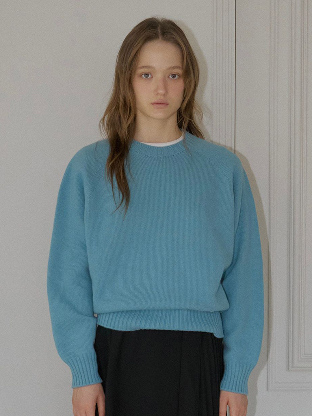 Minimalist Crewneck Wool Sweater