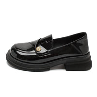 Agsdon Shiny Low-top Loafers