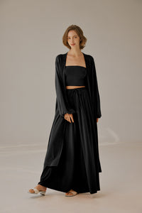 Flowy Open-Front Cardigan