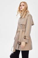 Gabardine Mid-length Trench Coat