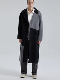 1 ×Paneled Cashmere Coat