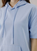 Short-Sleeved Cotton Hoodie