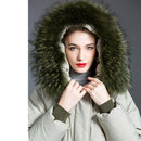 Raccoon Fur Collar Down Jacket