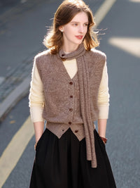 V-neck Wool Vest