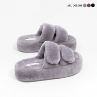 Thick-soled Non-slip Furry Slippers