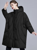 Long Puff-Style Down Jacket
