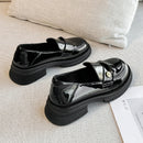 Agsdon Shiny Low-top Loafers
