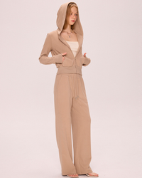 Women's Athletic Ribbed Knit 2-Piece Set