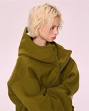 Green Oversized Hoodie with Kangaroo Pocket