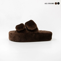 Thick-soled Non-slip Furry Slippers