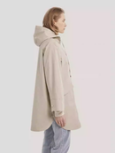 Zipped Curved-Hem 100% Cotton Hooded Jacket