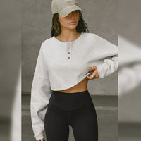 Pullover Batwing Sleeve Sweatshirt