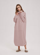 Oversized Fleece Knit Dress