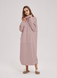 Oversized Fleece Knit Dress