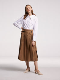 Asymmetric Wrap Skirt