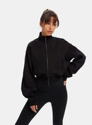 Zip Front Bomber Jacket