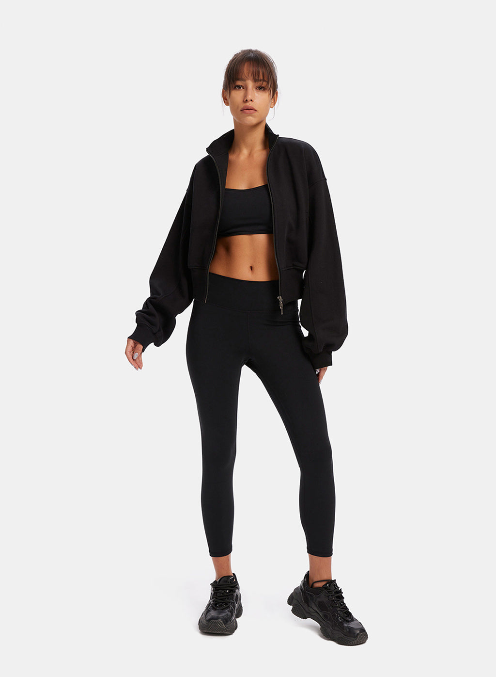 Zip Front Bomber Jacket