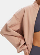 Zip Front Bomber Jacket