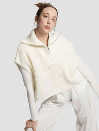 Half Batwing-sleeved Sweater