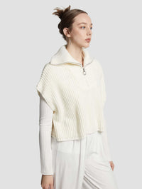 Half Batwing-sleeved Sweater