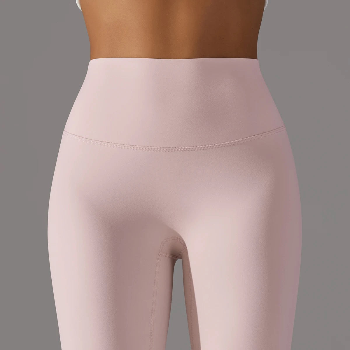 Mood-Boosting Light Pink High Waist Leggings | Squat-Proof & Ultra Soft Yoga Pants