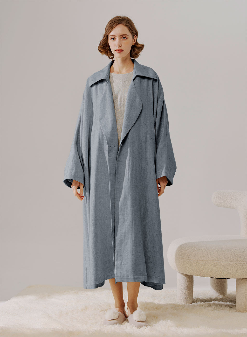 Linen Cotton Trench Coat